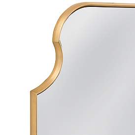 Image5 of Lyenda Gold Leaf 36" x 48" Curves Rectangular Wall Mirror more views