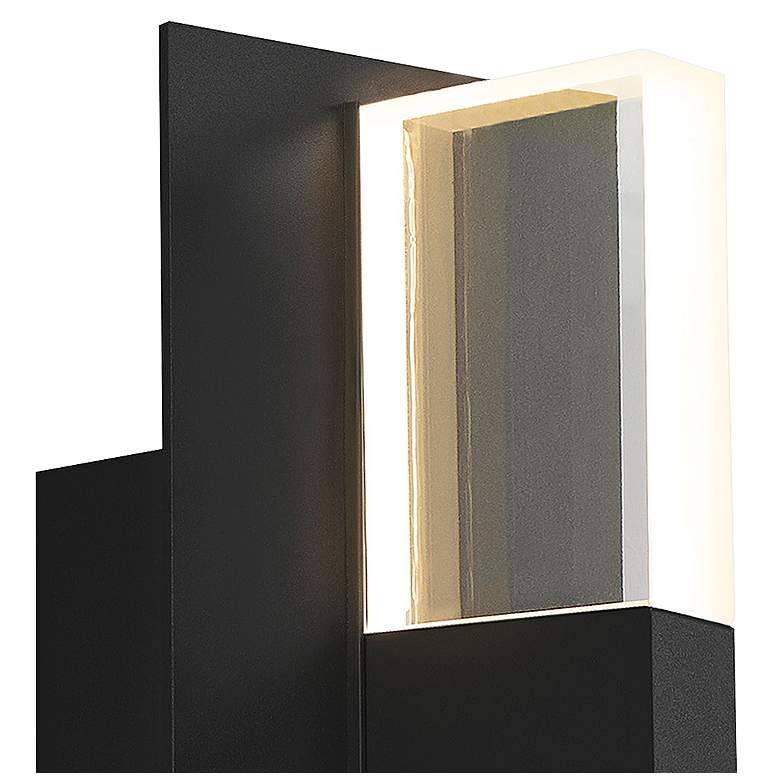 Image 2 Lyft 12 1/2" High Black Clear 3000K LED Outdoor Wall Light more views
