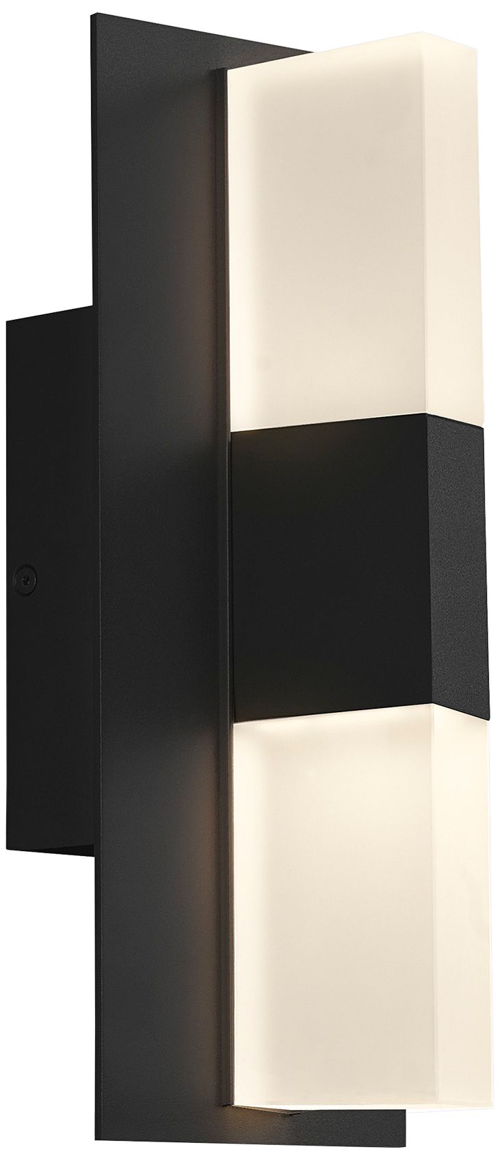 Lyft 12 1/2" High Black White 2700K LED Outdoor Wall Light