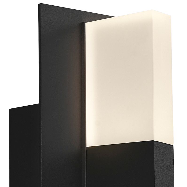 Image 2 Lyft 12 1/2" High Black White 2700K LED Outdoor Wall Light more views