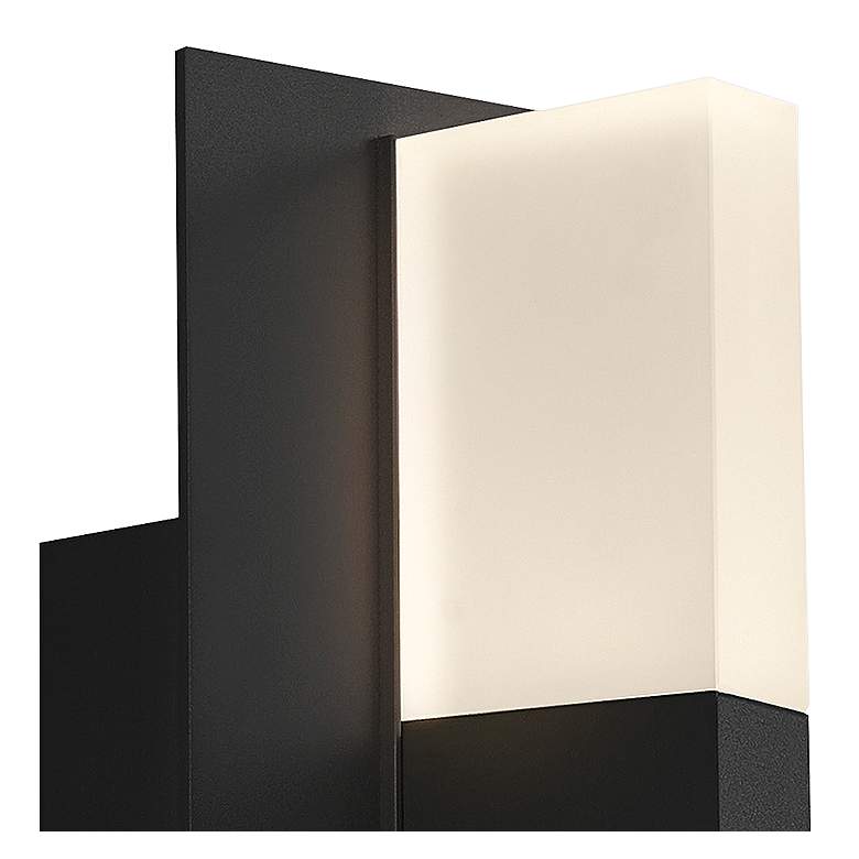 Image 2 Lyft 12 1/2" High Black White 3000K LED Outdoor Wall Light more views