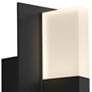 Lyft 12 1/2" High Black White 3000K LED Outdoor Wall Light