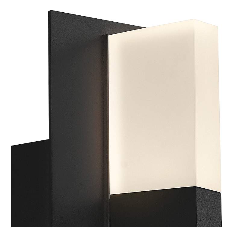 Image 2 Lyft 12 1/2" High Black White 4000K LED Outdoor Wall Light more views