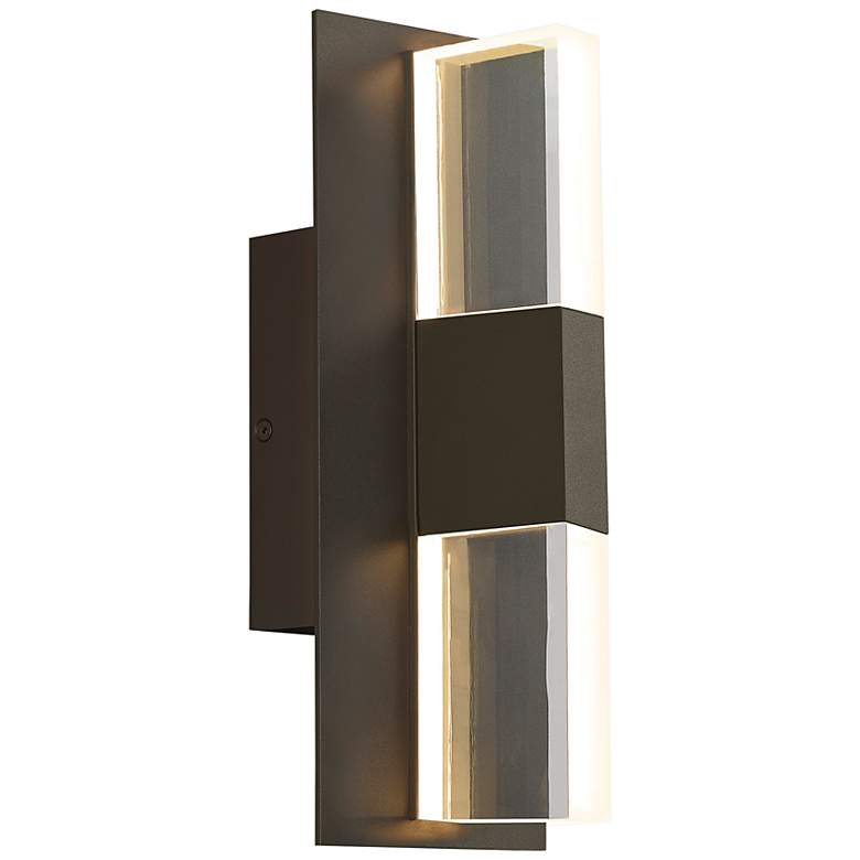 Image 1 Lyft 12 1/2" High Bronze Clear 27000K LED Outdoor Wall Light