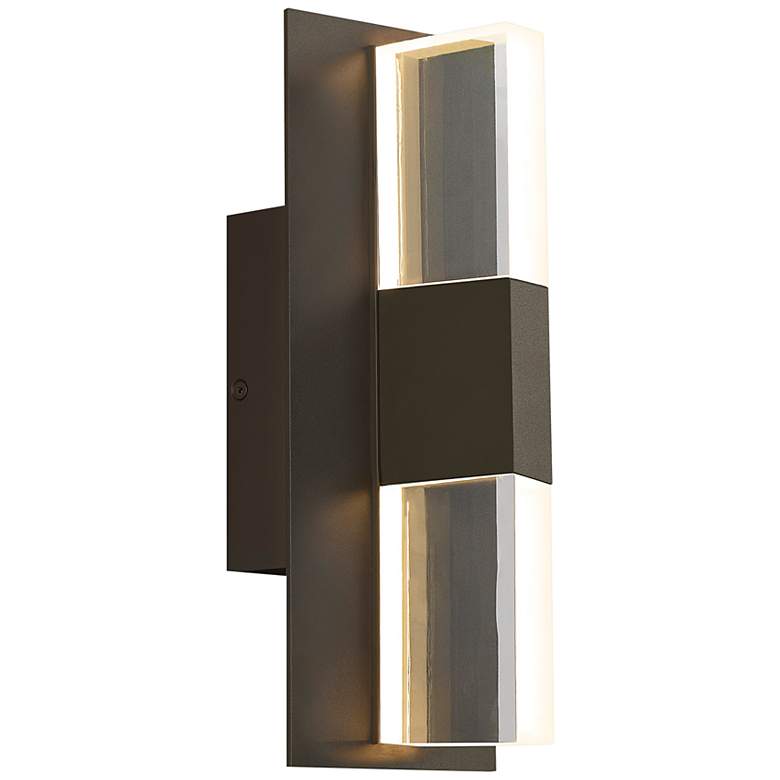 Image 1 Lyft 12 1/2" High Bronze Clear 4000K LED Outdoor Wall Light