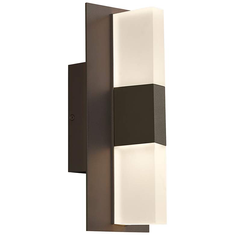 Image 2 Lyft 12 1/2" High Bronze White 3000K LED Outdoor Wall Light more views