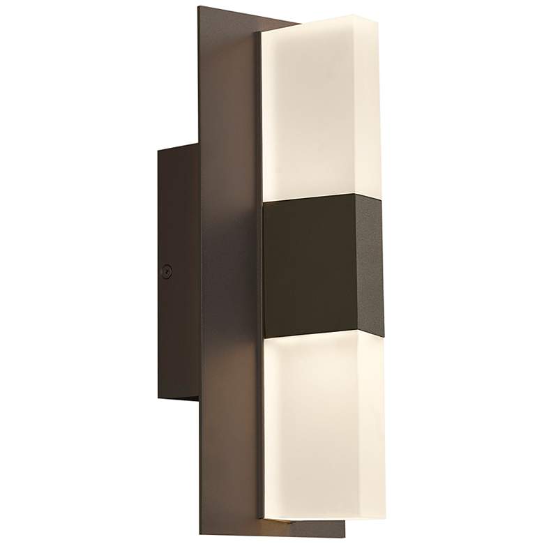 Image 2 Lyft 12 1/2" High Bronze White 4000K LED Outdoor Wall Light