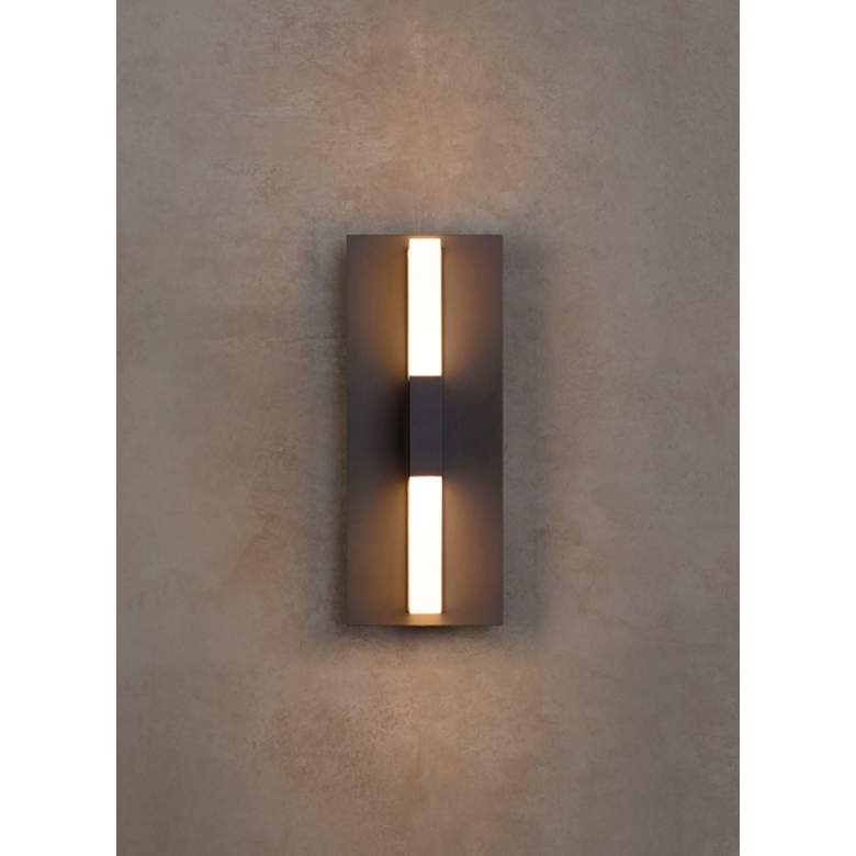 Image 4 Lyft 12 1/2 inch High Bronze White 4000K LED Outdoor Wall Light more views