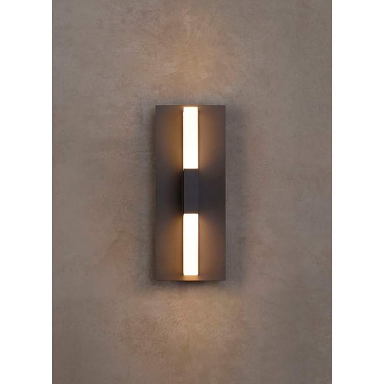 Image 4 Lyft 12 1/2" High Bronze White 4000K LED Outdoor Wall Light more views