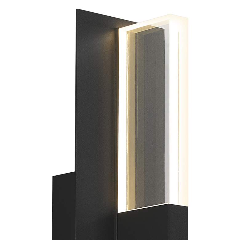 Image 2 Lyft 18 1/2" High Black Clear 27000K LED Outdoor Wall Light more views