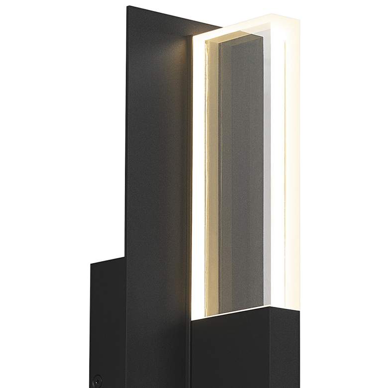 Image 2 Lyft 18 1/2" High Black Clear 3000K LED Outdoor Wall Light more views