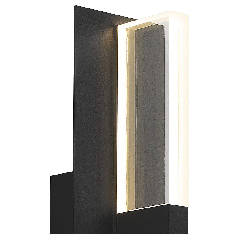 Image 2 Lyft 18 1/2" High Black Clear 4000K LED Outdoor Wall Light more views