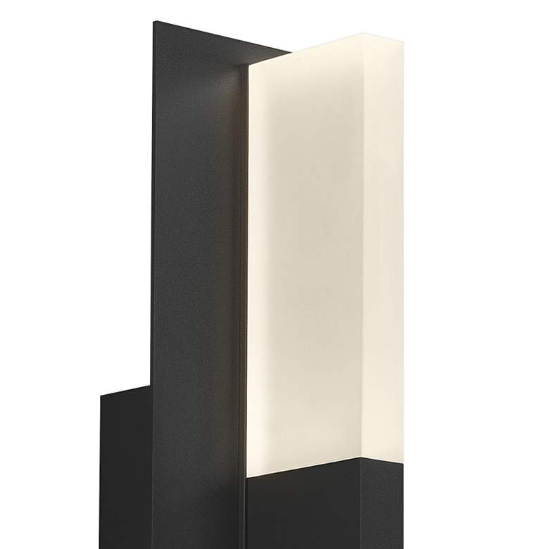 Image 2 Lyft 18 1/2" High Black White 2700K LED Outdoor Wall Light more views