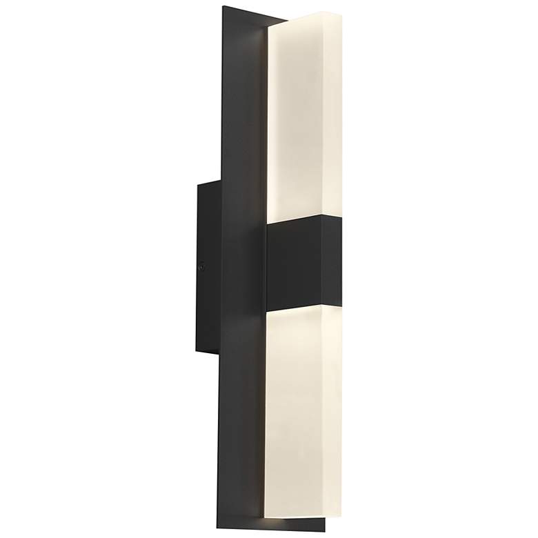 Image 1 Lyft 18 1/2" High Black White 3000K LED Outdoor Wall Light