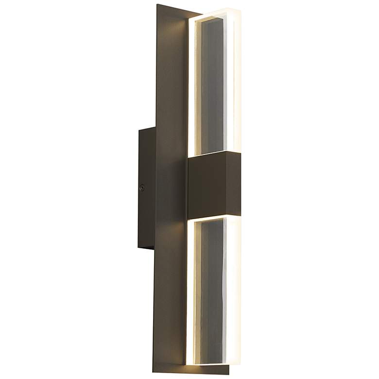 Image 1 Lyft 18 1/2" High Bronze Clear 27000K LED Outdoor Wall Light