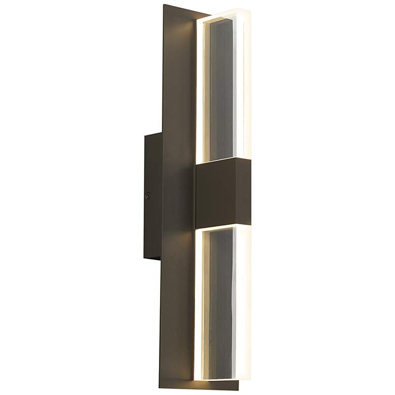 Image 1 Lyft 18 1/2" High Bronze Clear 3000K LED Outdoor Wall Light