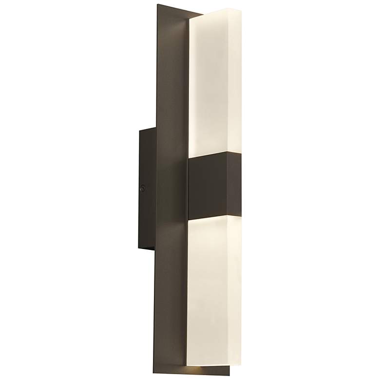 Image 1 Lyft 18 1/2" High Bronze White 2700K LED Outdoor Wall Light