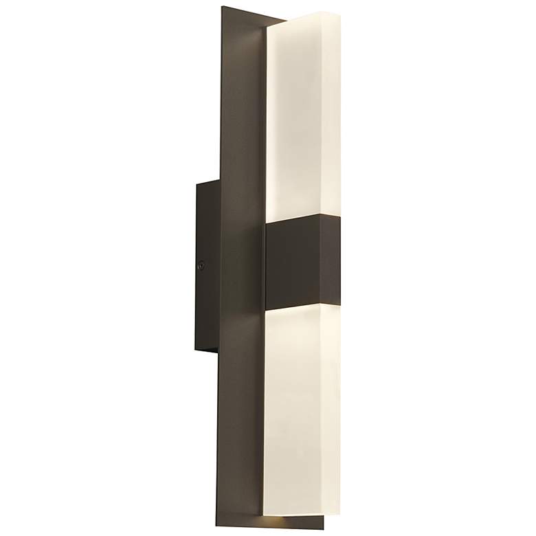 Image 1 Lyft 18 1/2" High Bronze White 3000K LED Outdoor Wall Light