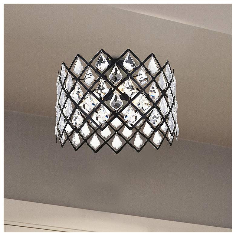 Image 2 Lyla 13" Flush Mount In Black