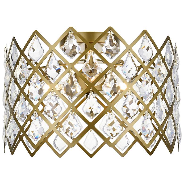 Image 2 Lyla 13" Flush Mount In Brass