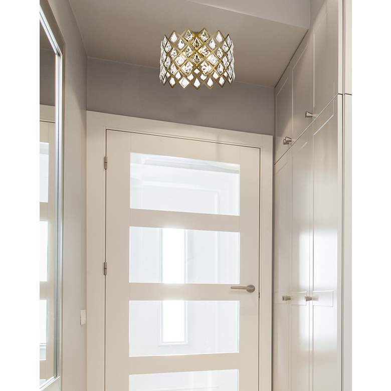 Image 3 Lyla 13" Flush Mount In Brass more views