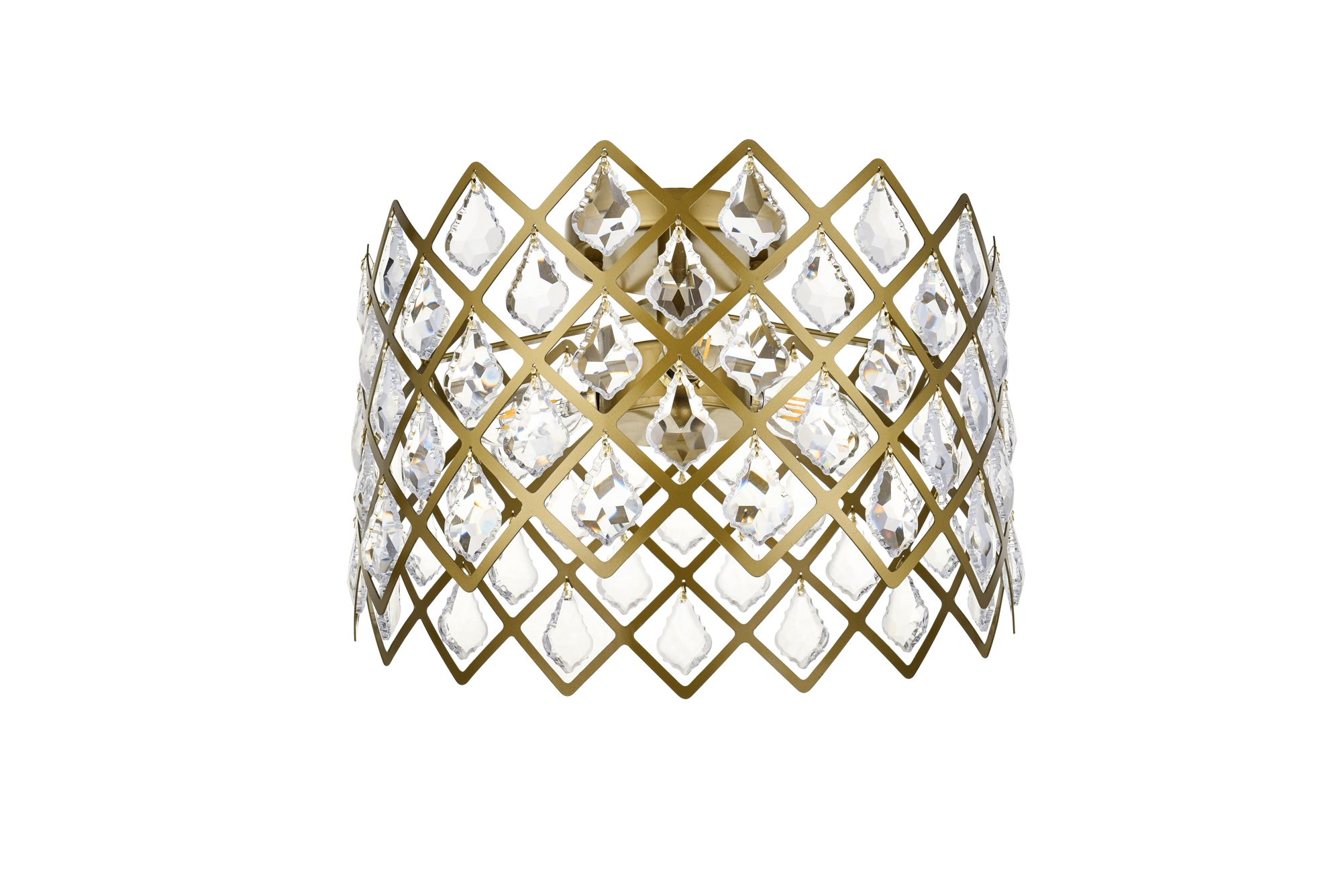 Lyla 13" Flush Mount In Brass