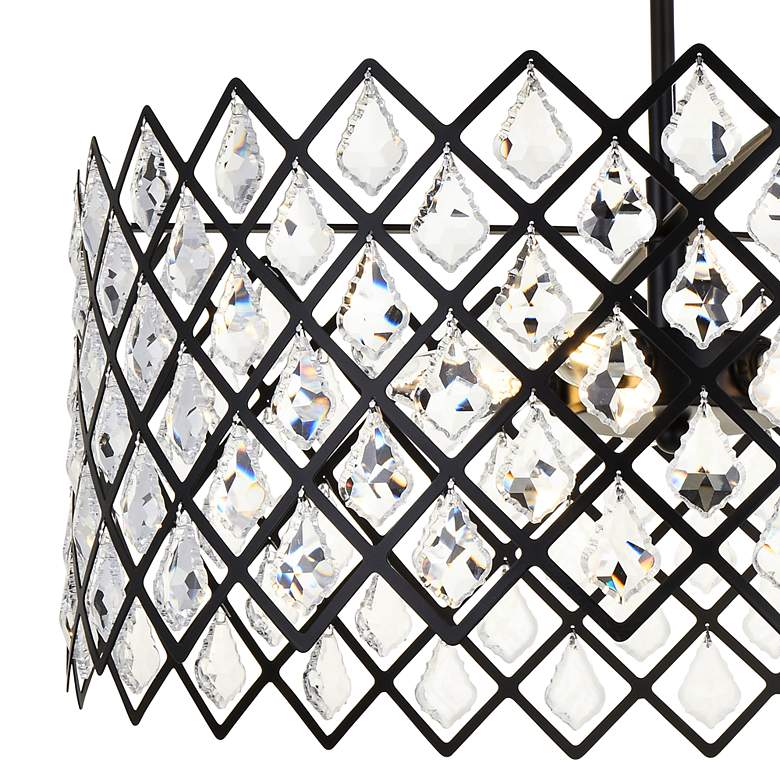Image 3 Lyla 21" Wide Black 5-Light Drum Pendant more views
