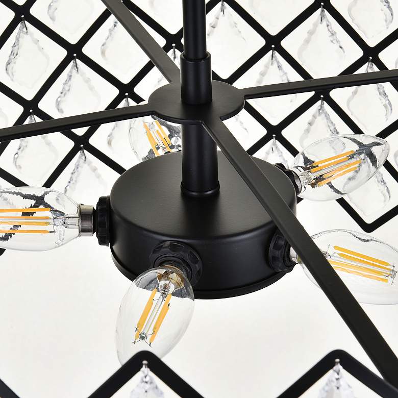 Image 6 Lyla 21" Wide Black 5-Light Drum Pendant more views