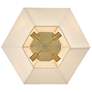 4_Lyla 24 1/4" Wide Brass and Oatmeal Linen 4-Light Chandelier more views