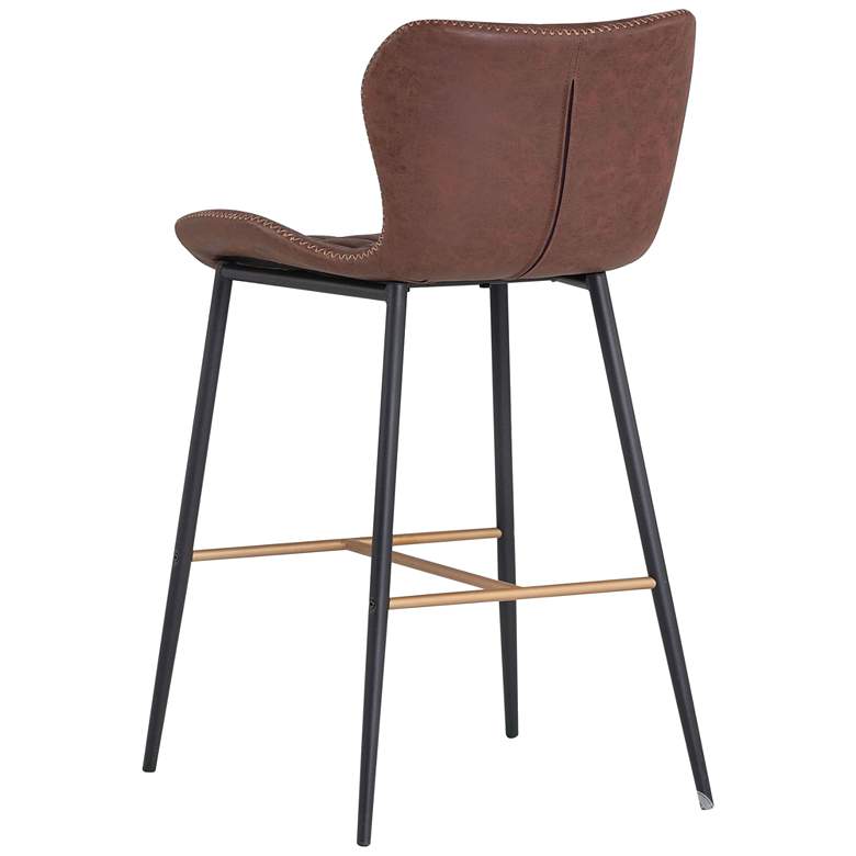 Image 5 Lyla Antique Brown Fabric Counter Stool Set of 2 more views