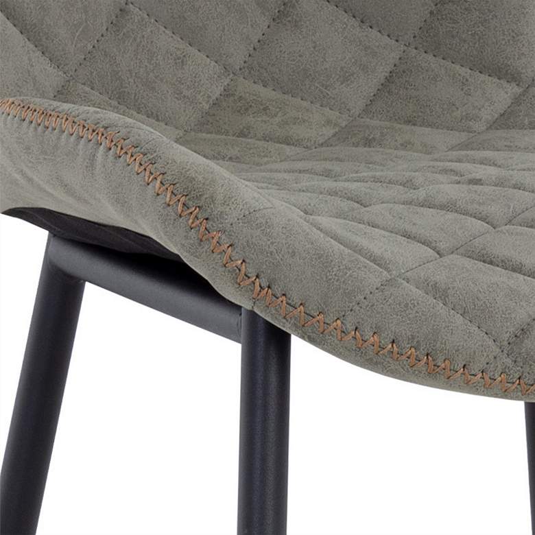 Image 2 Lyla Antique Gray Fabric Counter Stool Set of 2 more views
