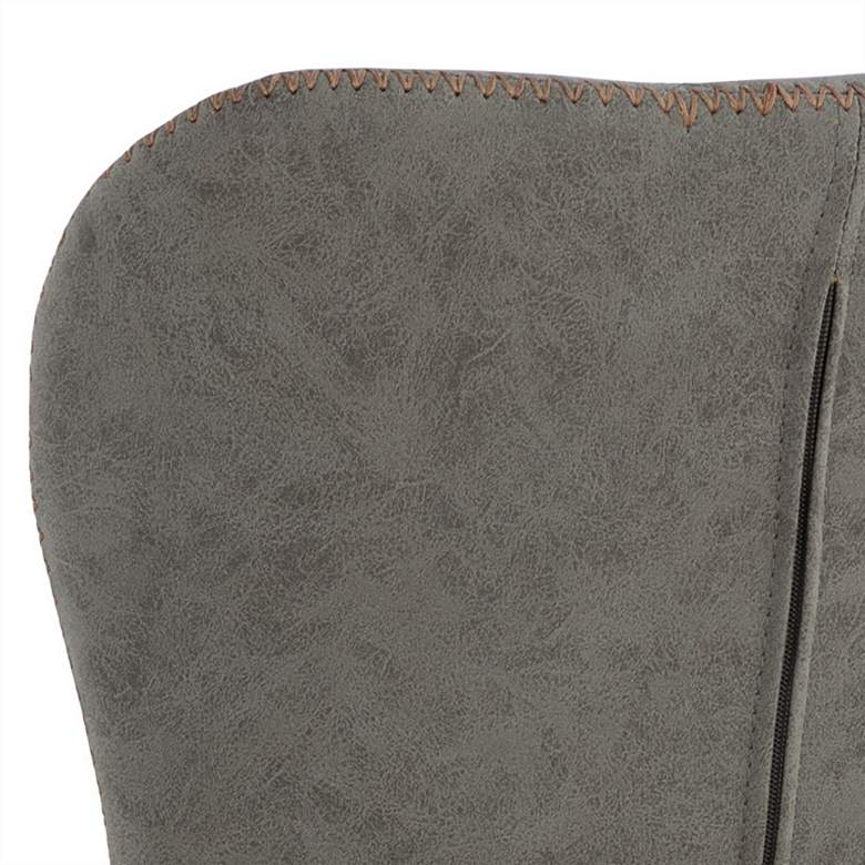 Image 4 Lyla Antique Gray Fabric Counter Stool Set of 2 more views