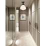 Thumbnail3 of Lyle 1 Lt Black And Frosted White Glass Flush Mount more views