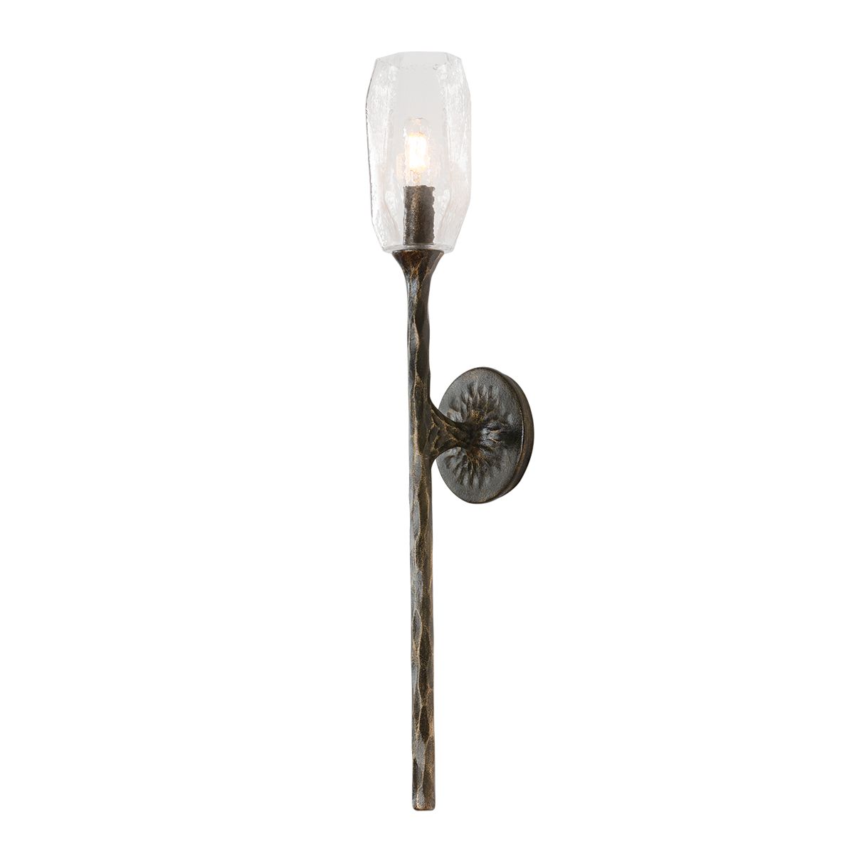Image 2 Lyle 27 1/4" High Black Patina Gold Wall Sconce