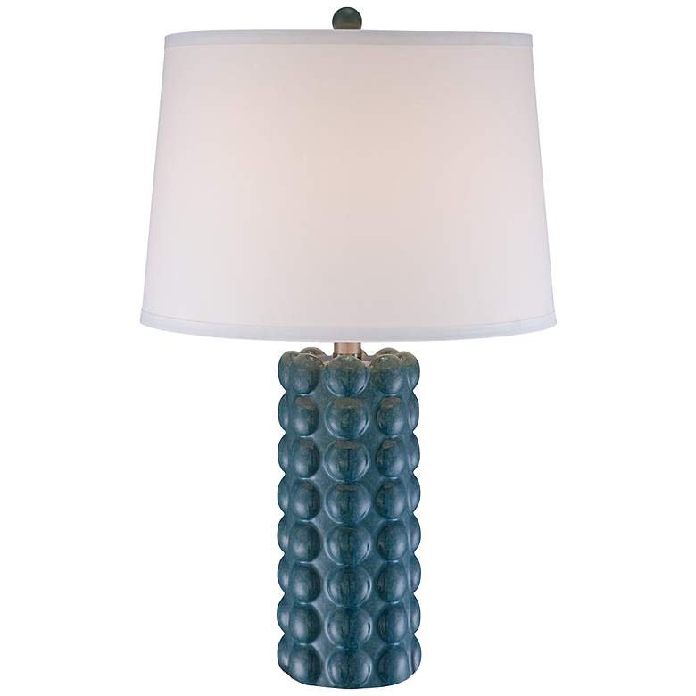 Image 1 Lyle Celadon Blue Green Bubble Ceramic Table Lamp