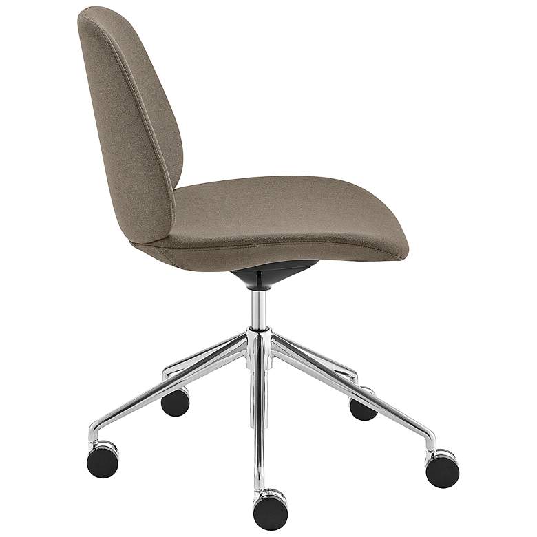 Image 6 Lyle Taupe Adjustable Swivel Office Chair more views