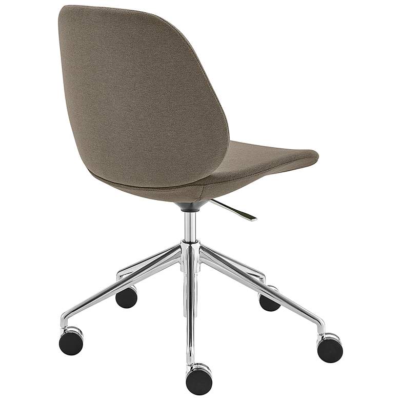 Image 7 Lyle Taupe Adjustable Swivel Office Chair more views