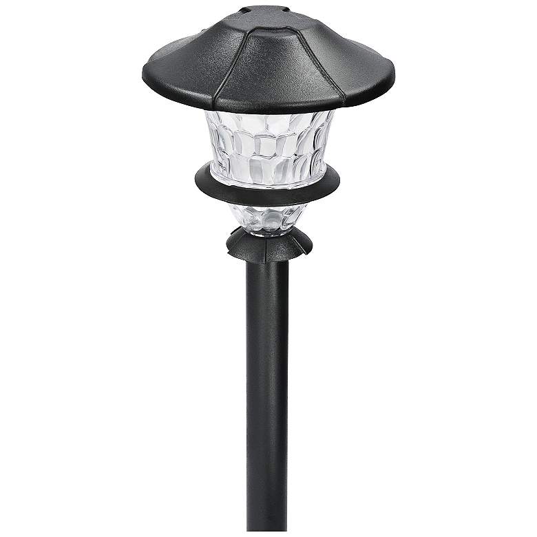 Image 1 Lyleson Low Voltage 10 1/4 inch High Black Finish LED Path Light