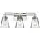 Lyna 22" Wide Chrome 3-Light Vanity Bath Light