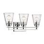 5_Lyna 22" Wide Chrome 3-Light Vanity Bath Light more views