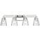 Lyna 30 1/2" Wide Chrome 4-Light Vanity Bath Light