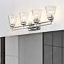 1_Lyna 30 1/2" Wide Chrome 4-Light Vanity Bath Light