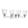 5_Lyna 30 1/2" Wide Chrome 4-Light Vanity Bath Light more views