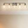 Thumbnail1 of Lyna 38 3/4" Wide Brushed Nickel 5-Light Vanity Bath Light