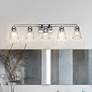 1_Lyna 38 3/4" Wide Chrome 5-Light Bath Light