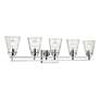 5_Lyna 38 3/4" Wide Chrome 5-Light Bath Light more views