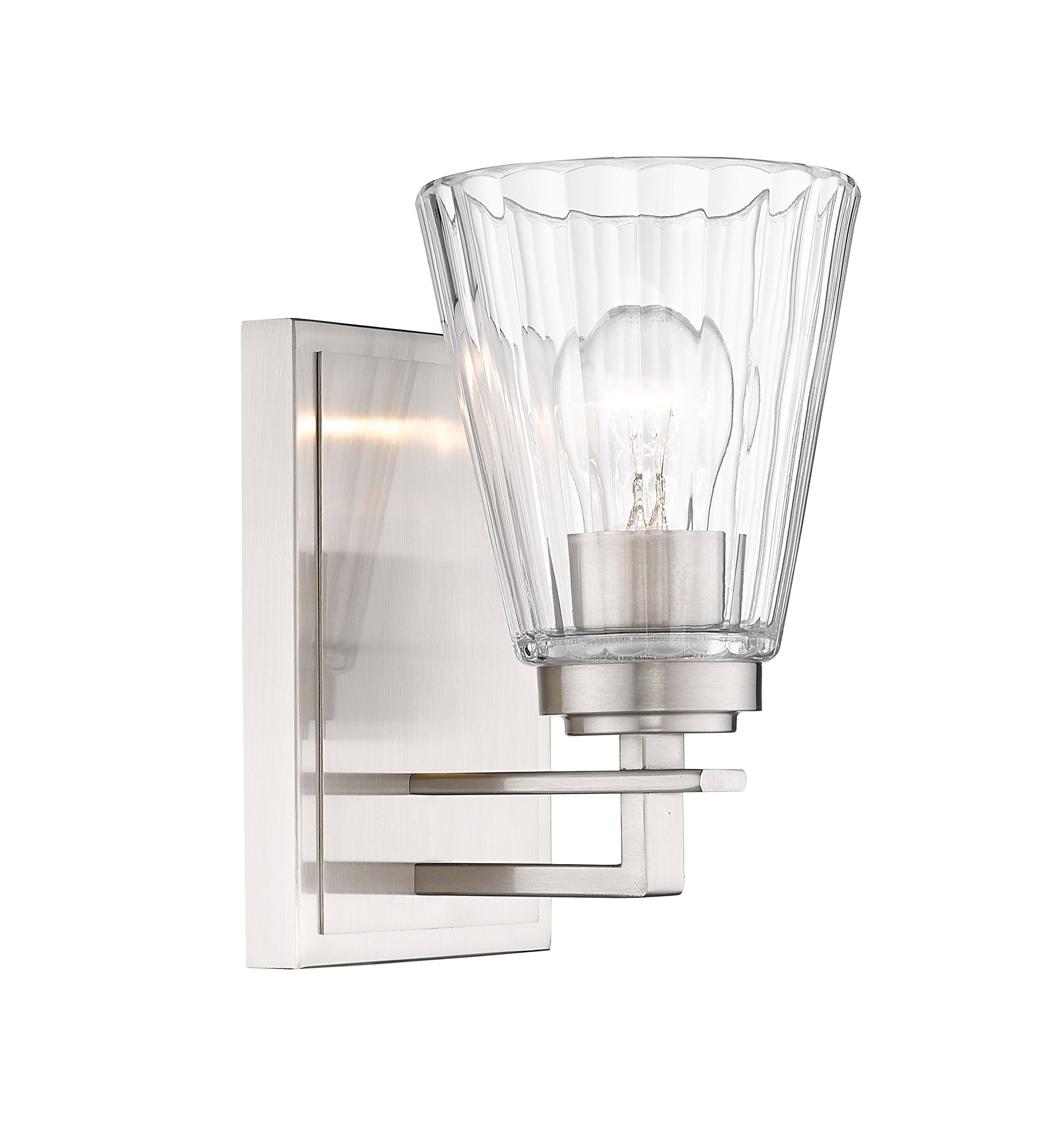 Lyna 9" High Brushed Nickel Wall Sconce