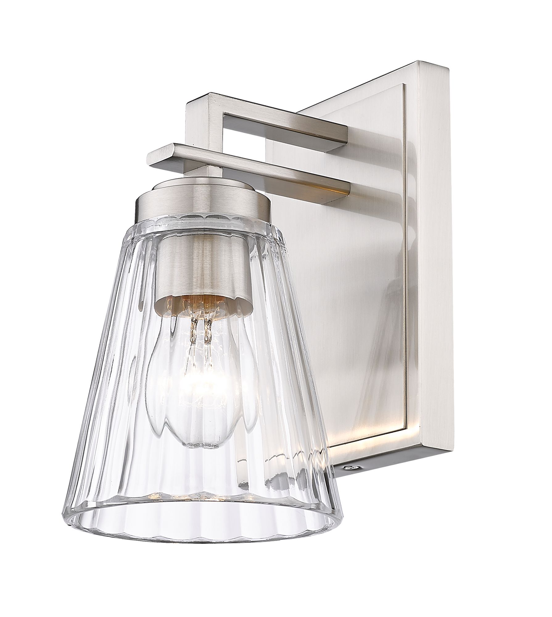 Lyna 9" High Brushed Nickel Wall Sconce