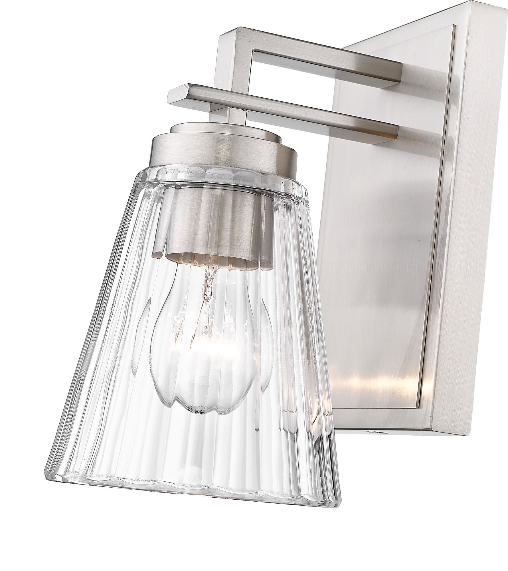 Lyna 9" High Brushed Nickel Wall Sconce