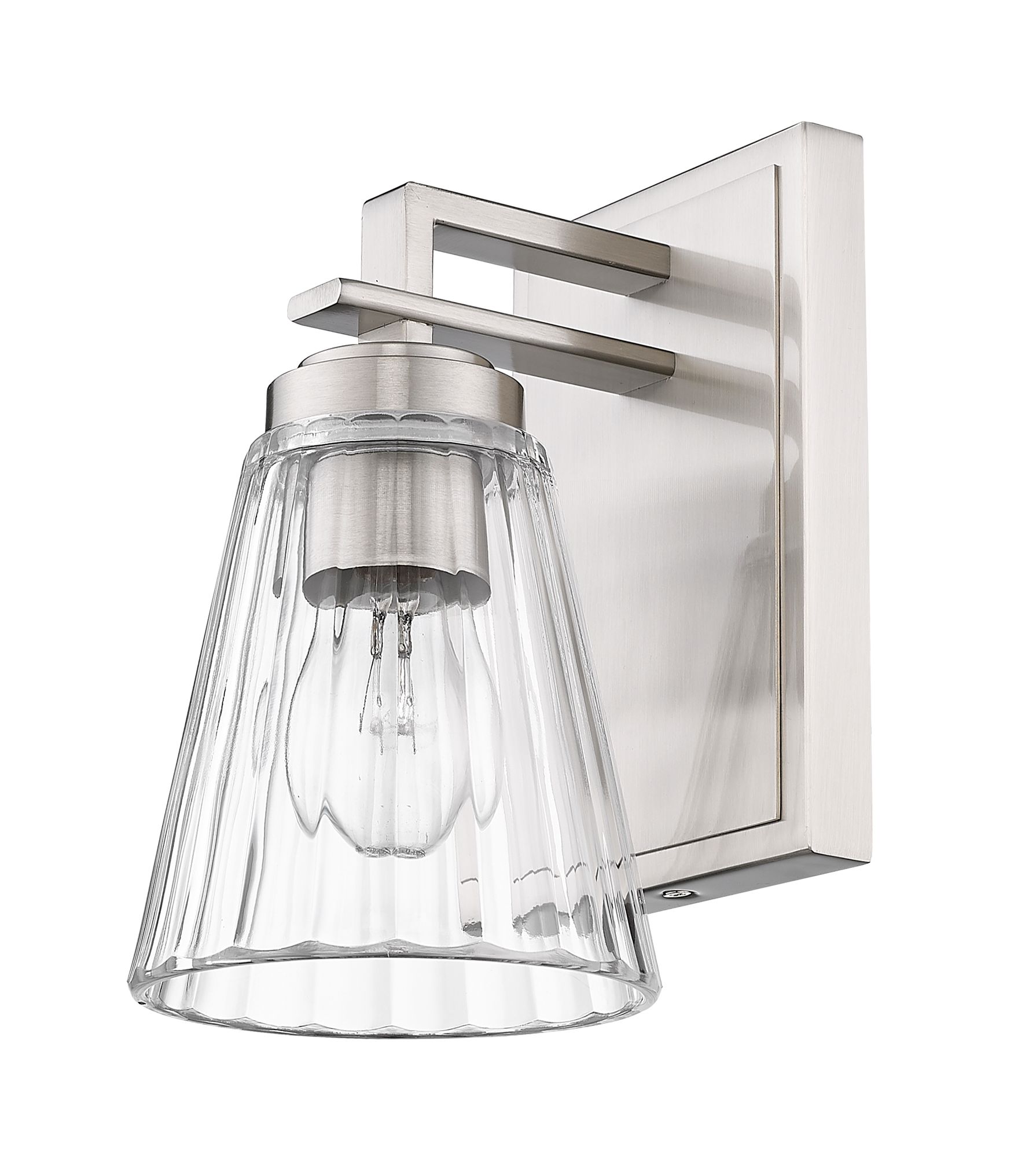 Lyna 9" High Brushed Nickel Wall Sconce